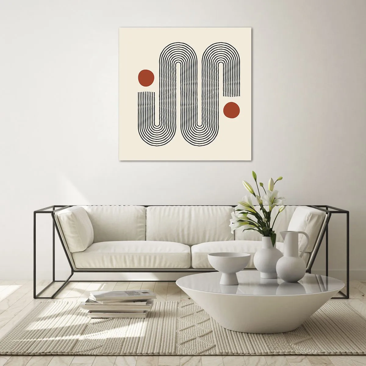 Cuadro sobre vidrio - Impresiones sobre Vidrio - De principio a fin - 70x70 cm