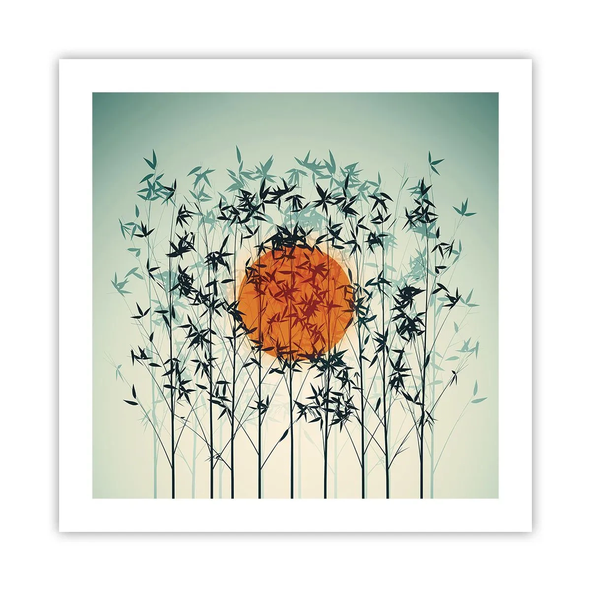 Póster - El sol de Japón - 50x50 cm