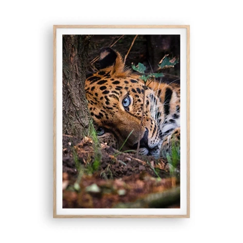 Póster en marco roble claro - Confía en mí - 70x100 cm