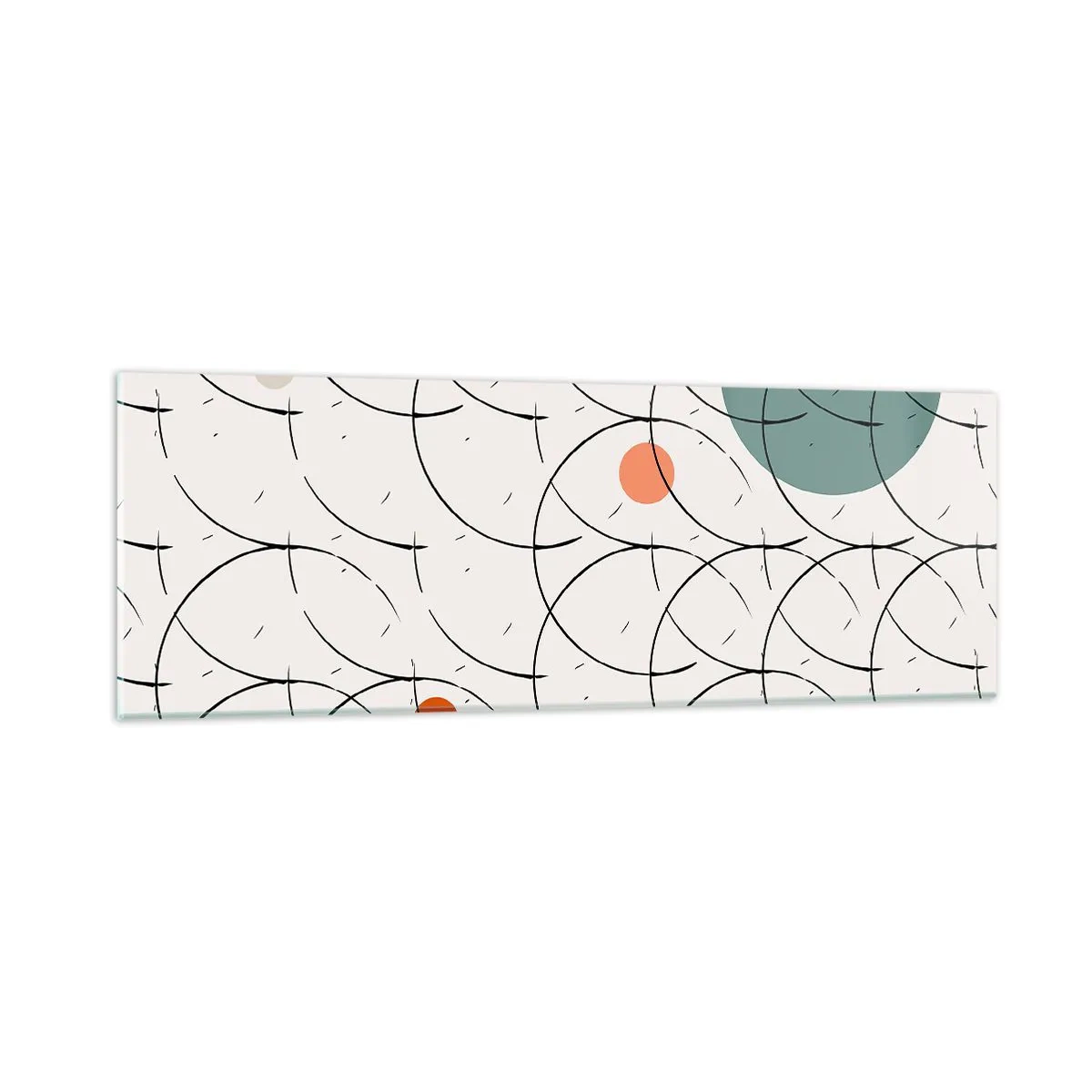 Cuadro sobre vidrio - Impresiones sobre Vidrio - Con espíritu pop-art - 90x30 cm