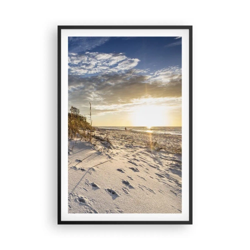 Póster en marco negro - Invitación a un paseo - 61x91 cm