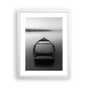 Póster en marco blanco - Anhelo y melancolía - 30x40 cm