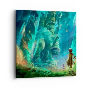 Cuadro sobre lienzo - Impresión de Imagen - Del gran libro de los cuentos de hadas - 40x40 cm