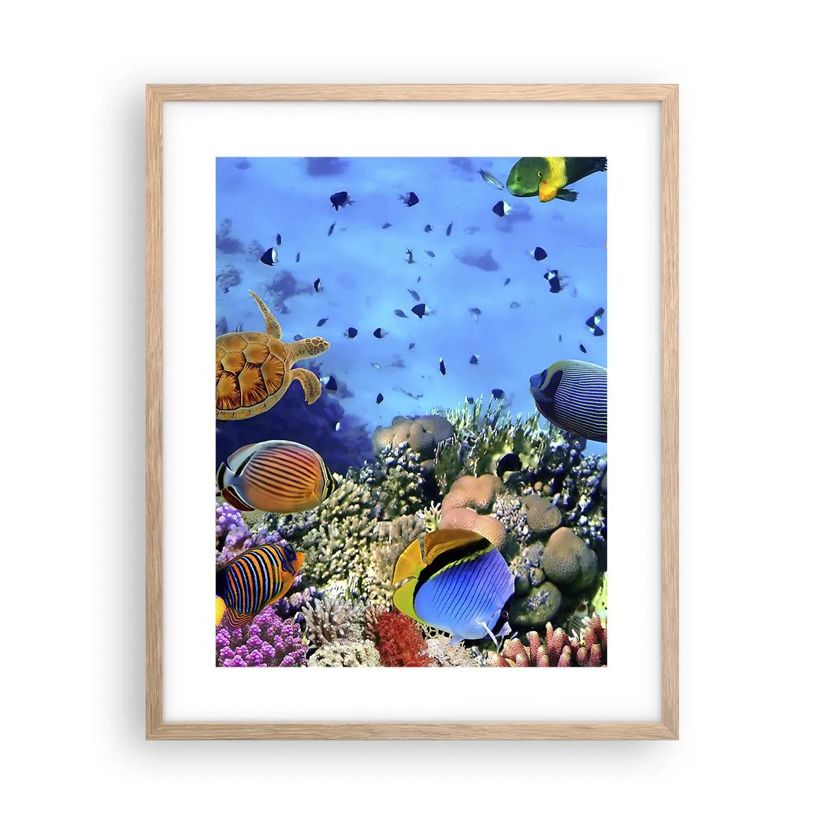 Póster en marco roble claro - Y qué sabemos de la vida... - 40x50 cm