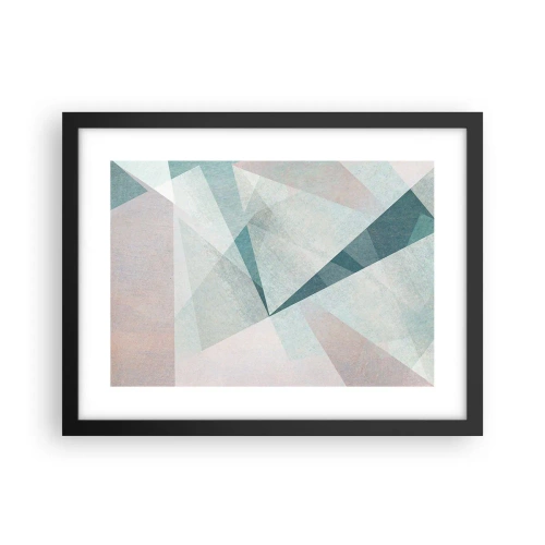 Póster en marco negro - Tranquilo pero dinámico - 40x30 cm