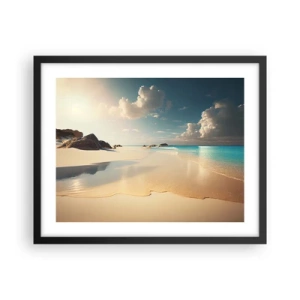 Póster en marco negro - Un día de ensueño - 50x40 cm
