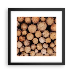 Póster en marco negro - Un nuevo comienzo - 30x30 cm