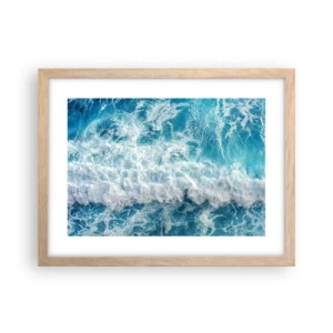 Póster en marco roble claro - Alegre y con mucho brío - 40x30 cm