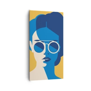 Cuadro sobre lienzo - Impresión de Imagen - Mirada de vacaciones - 65x120 cm