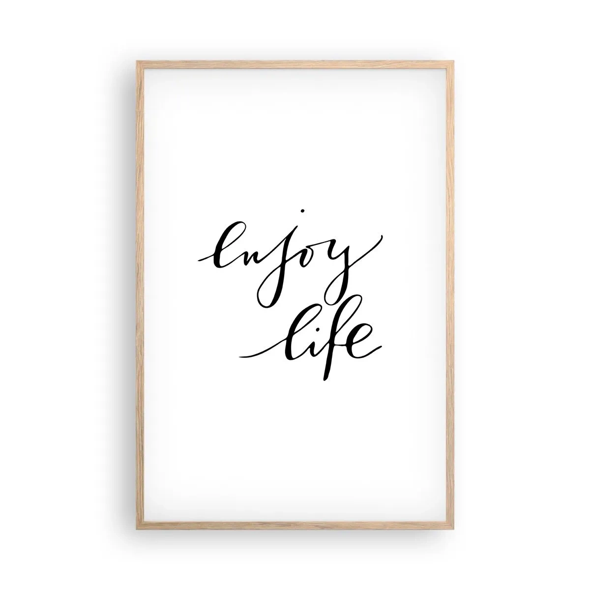 Póster en marco roble claro - Nada que añadir... - 61x91 cm