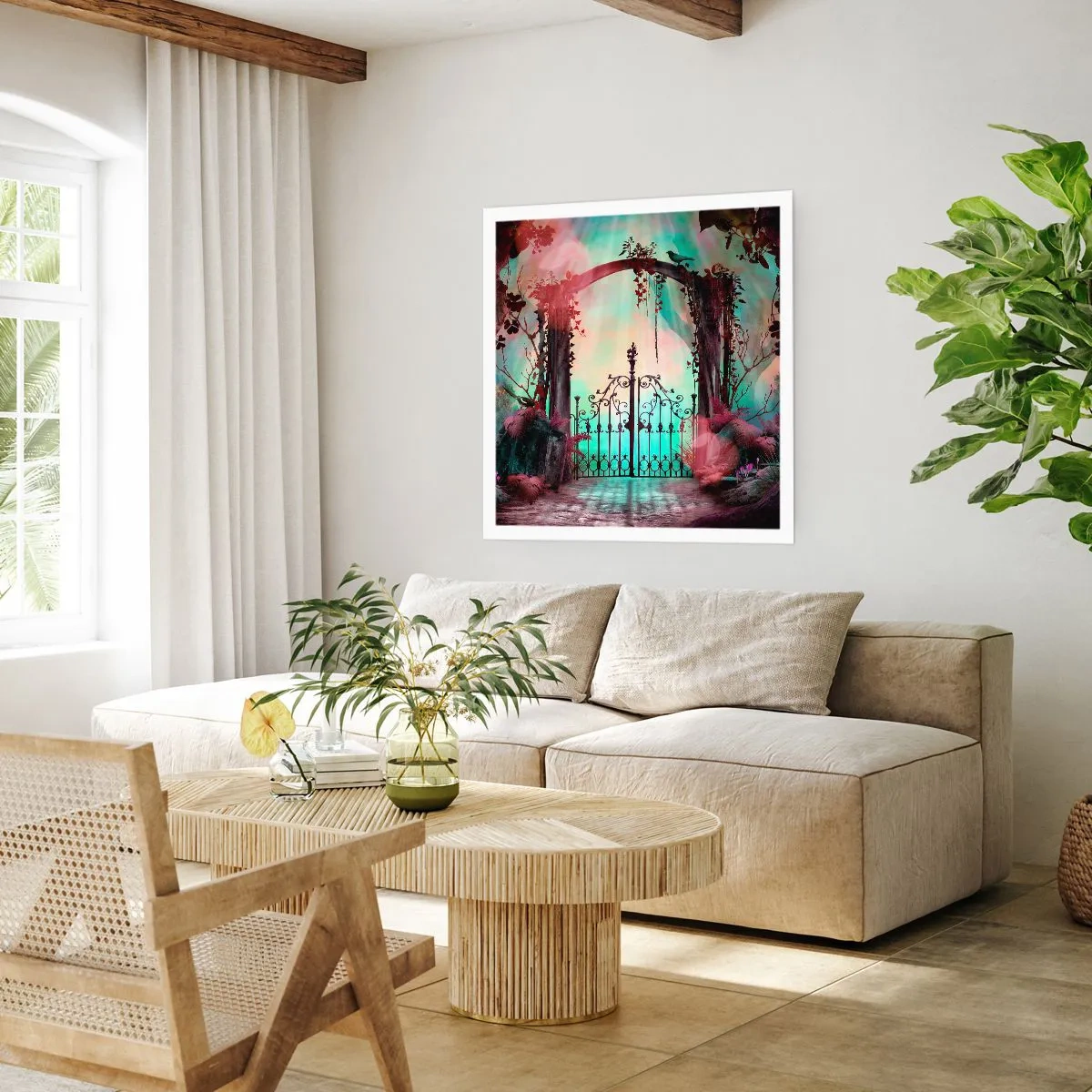 Póster - Jardín secreto - 30x30 cm
