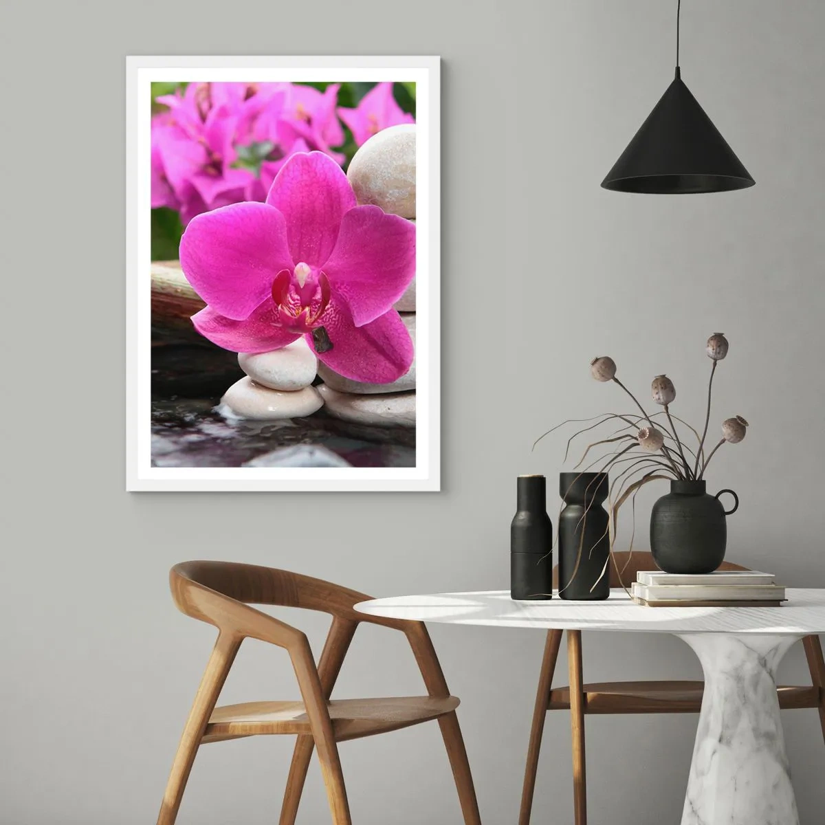 Póster en marco blanco - Ya estás descansando - 61x91 cm