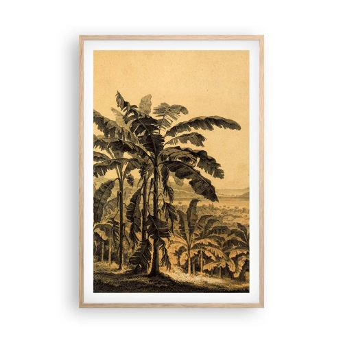 Póster en marco roble claro - En un ambiente colonial - 61x91 cm