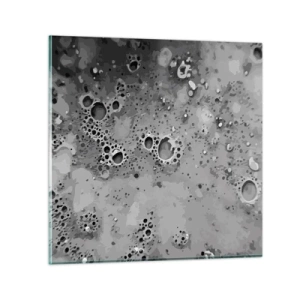 Cuadro sobre vidrio - Impresiones sobre Vidrio - Como un paisaje lunar - 30x30 cm