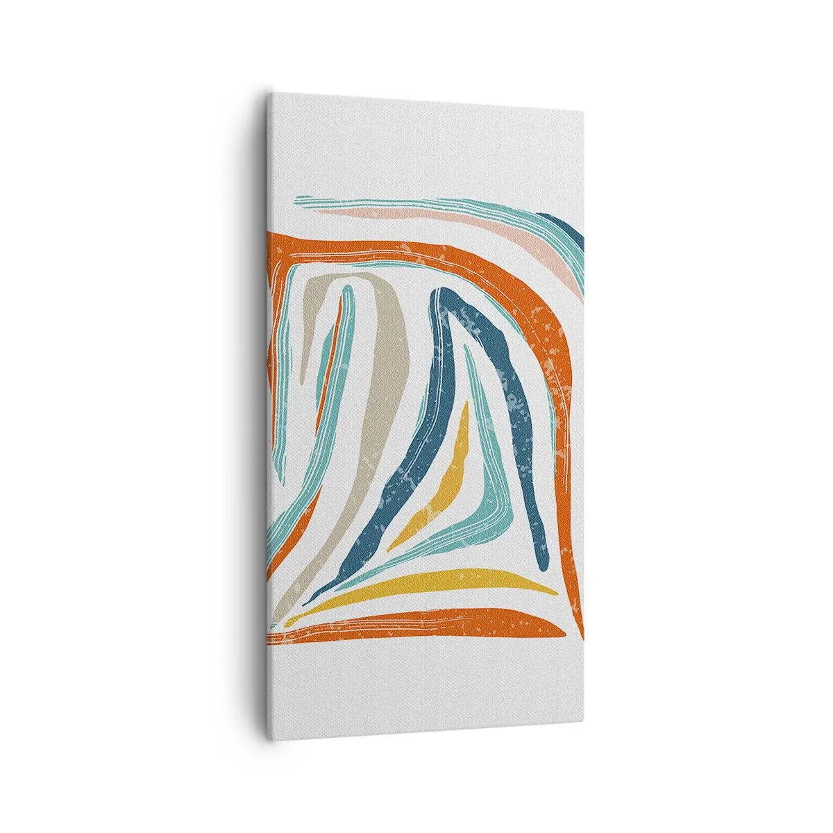 Cuadro sobre lienzo - Impresión de Imagen - Abstracción sonriente y amistosa - 55x100 cm