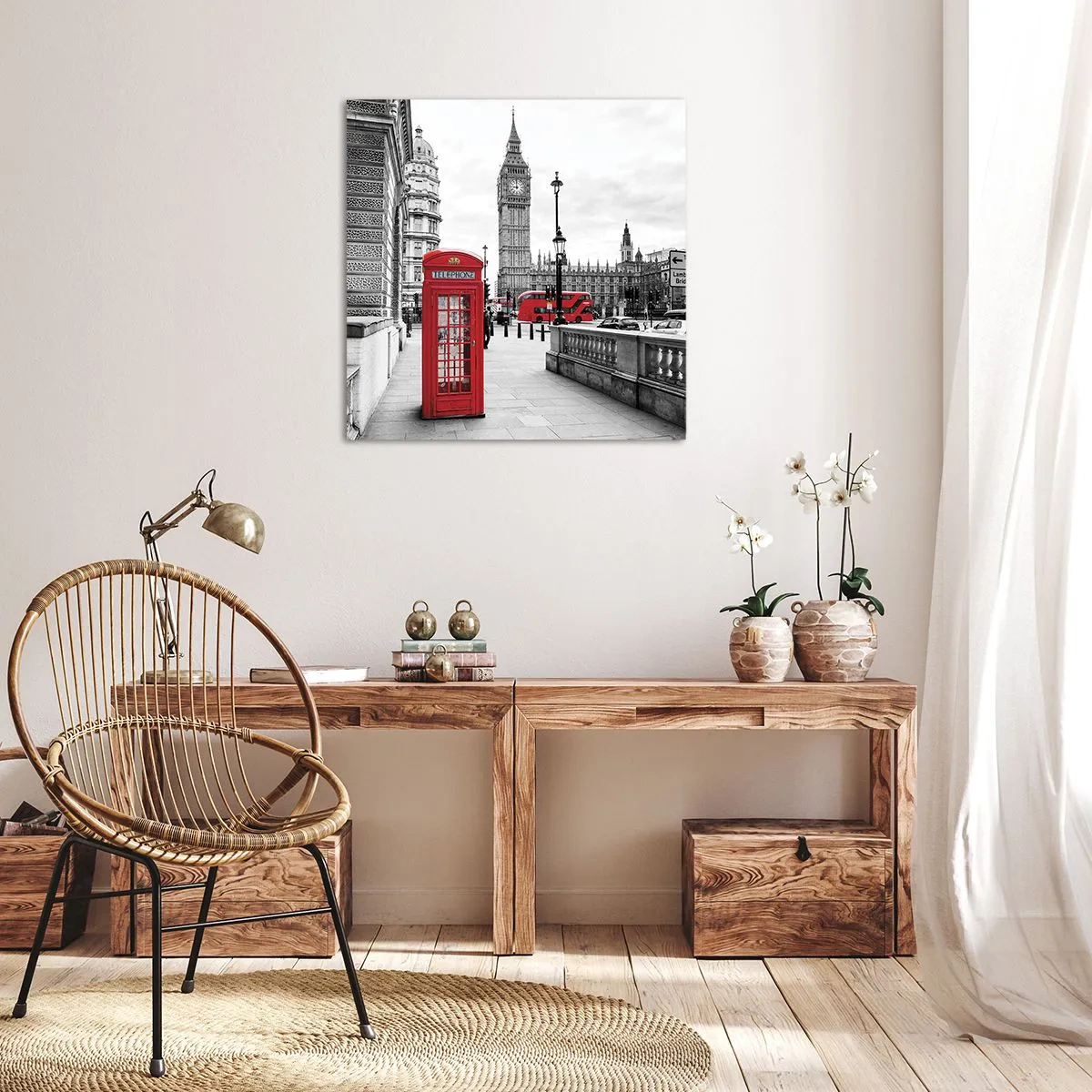 Cuadro sobre lienzo - Impresión de Imagen - Sin duda, Londres - 30x30 cm