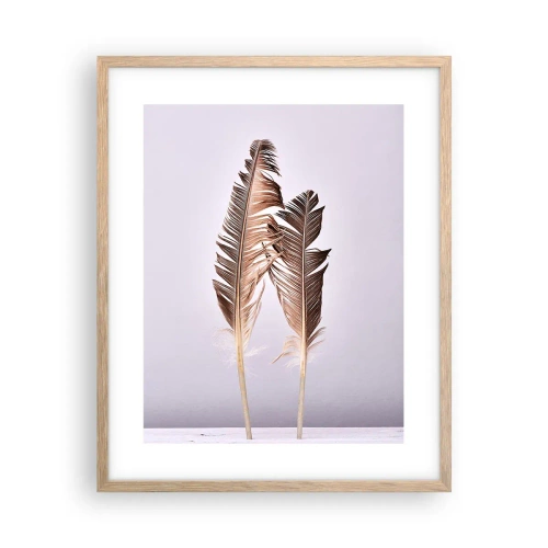 Póster en marco roble claro - Contra la nada - 40x50 cm