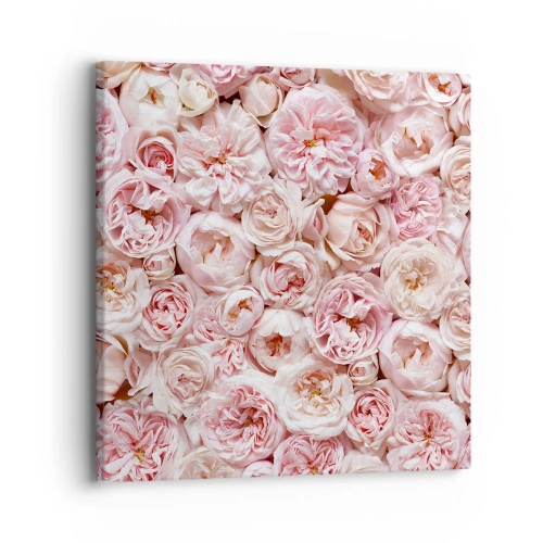 Cuadro sobre lienzo - Impresión de Imagen - Salpicado de rosas - 30x30 cm