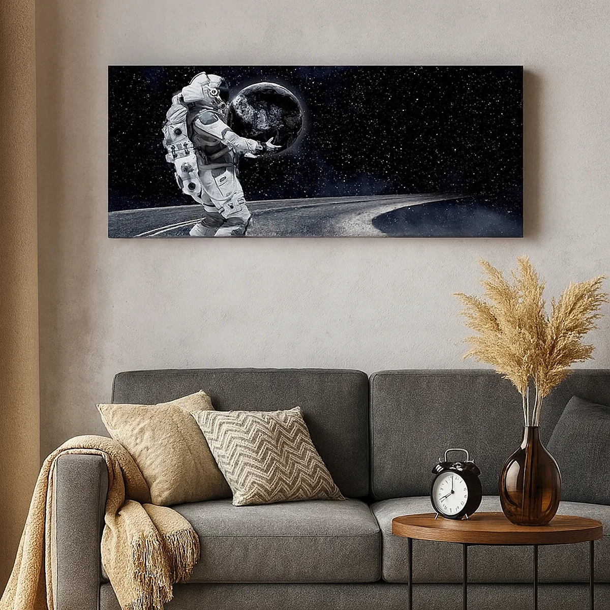 Cuadro sobre lienzo - Impresión de Imagen - En la Vía Láctea - 30x30 cm