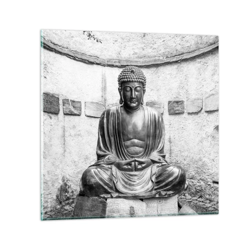 Cuadro sobre vidrio - Impresiones sobre Vidrio - En la fuente de la paz - 50x50 cm