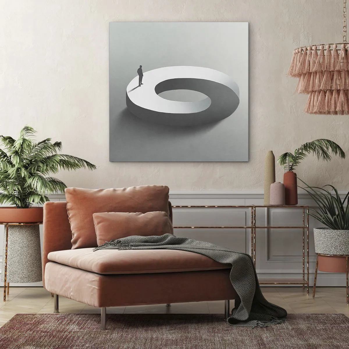 Cuadro sobre lienzo - Impresión de Imagen - Ser sabio no es una labor sencilla - 50x50 cm