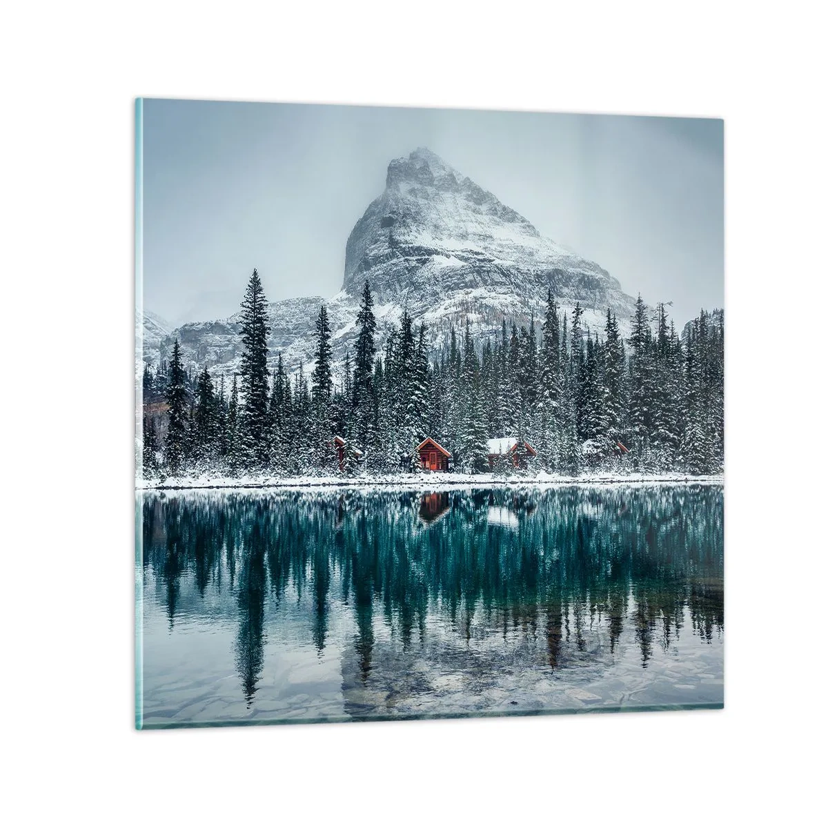 Cuadro sobre vidrio - Impresiones sobre Vidrio - Retiro canadiense - 70x70 cm