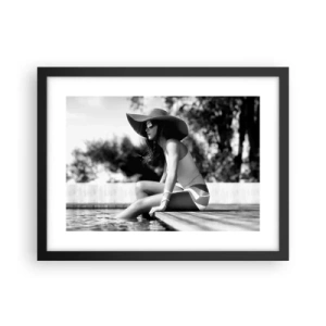 Póster en marco negro - Un sueño de verano - 40x30 cm