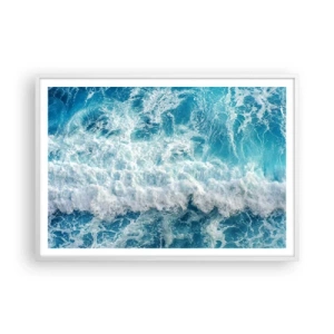 Póster en marco blanco - Alegre y con mucho brío - 100x70 cm