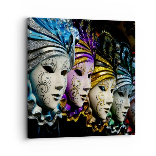 Cuadro sobre lienzo - Impresión de Imagen - Misterio en oro y plata - 30x30 cm