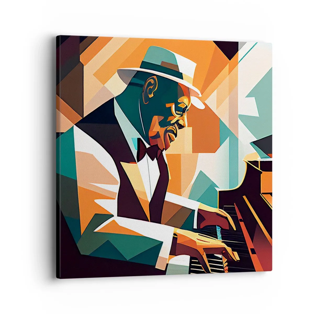 Cuadro sobre lienzo - Impresión de Imagen - Todo ese jazz que llevas dentro - 40x40 cm