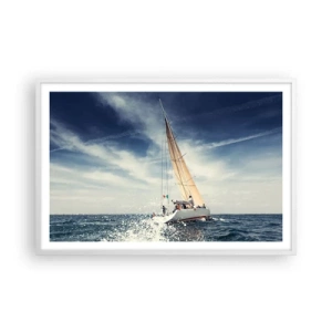 Póster en marco blanco - ¡No nos alcanzarán! - 91x61 cm