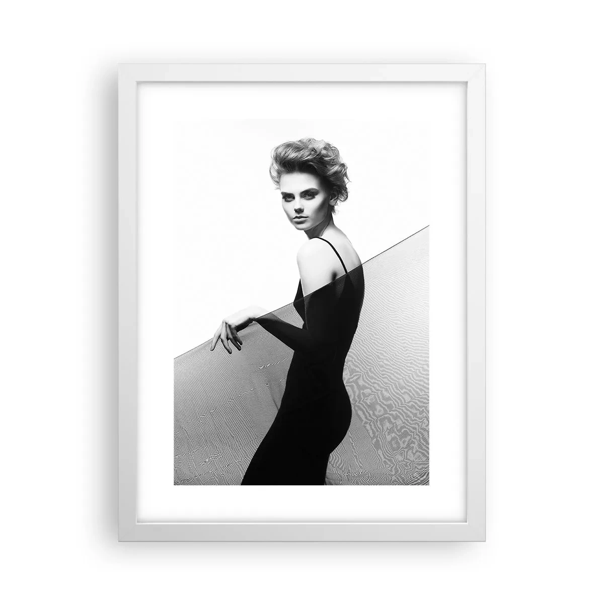 Póster en marco blanco - Mirada magnética - 30x40 cm