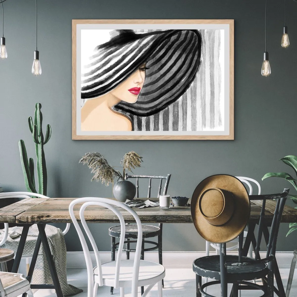 Póster en marco roble claro - ¿Dónde puedo encontrarte? - 40x30 cm