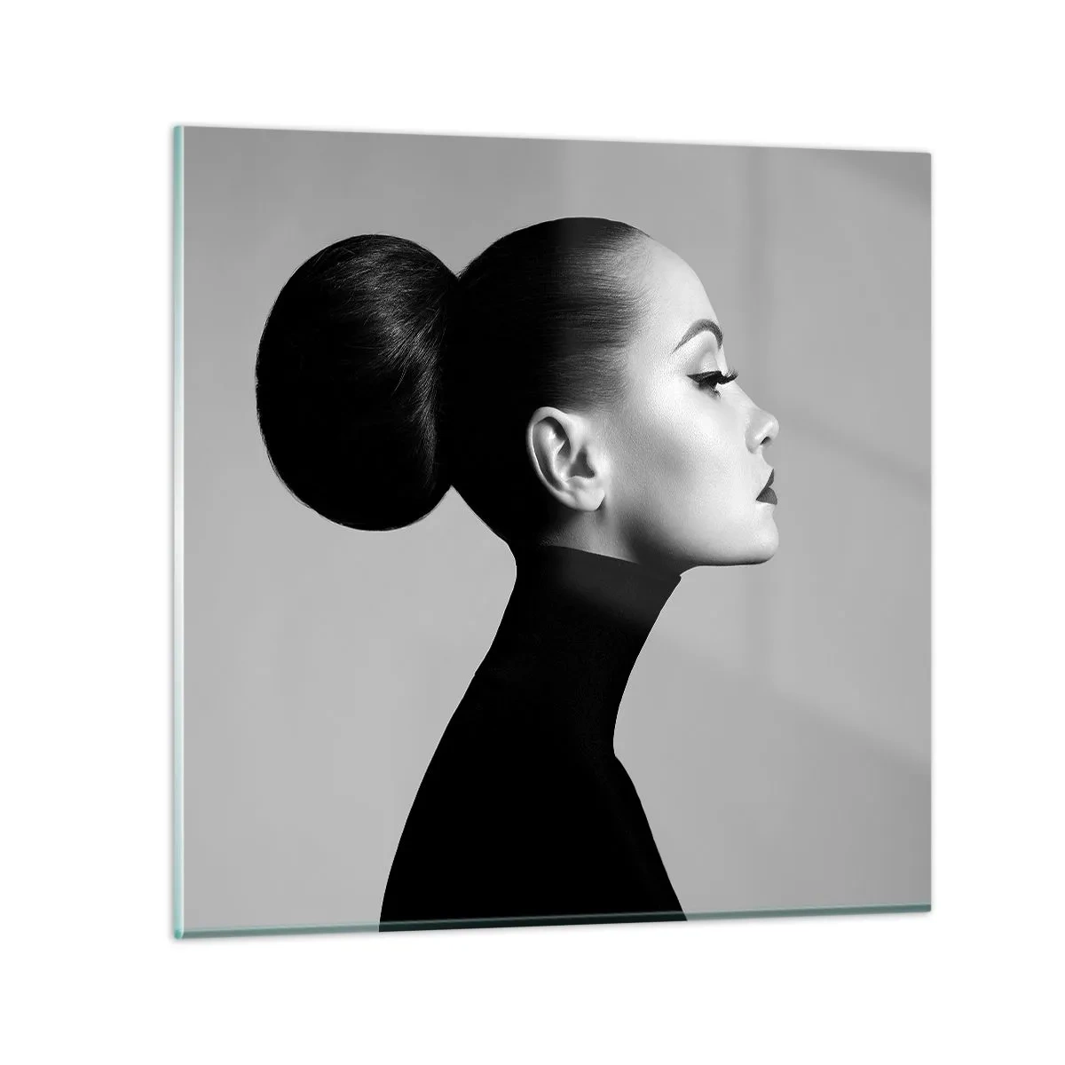 Cuadro sobre vidrio - Impresiones sobre Vidrio - Nefertiti contemporánea - 30x30 cm