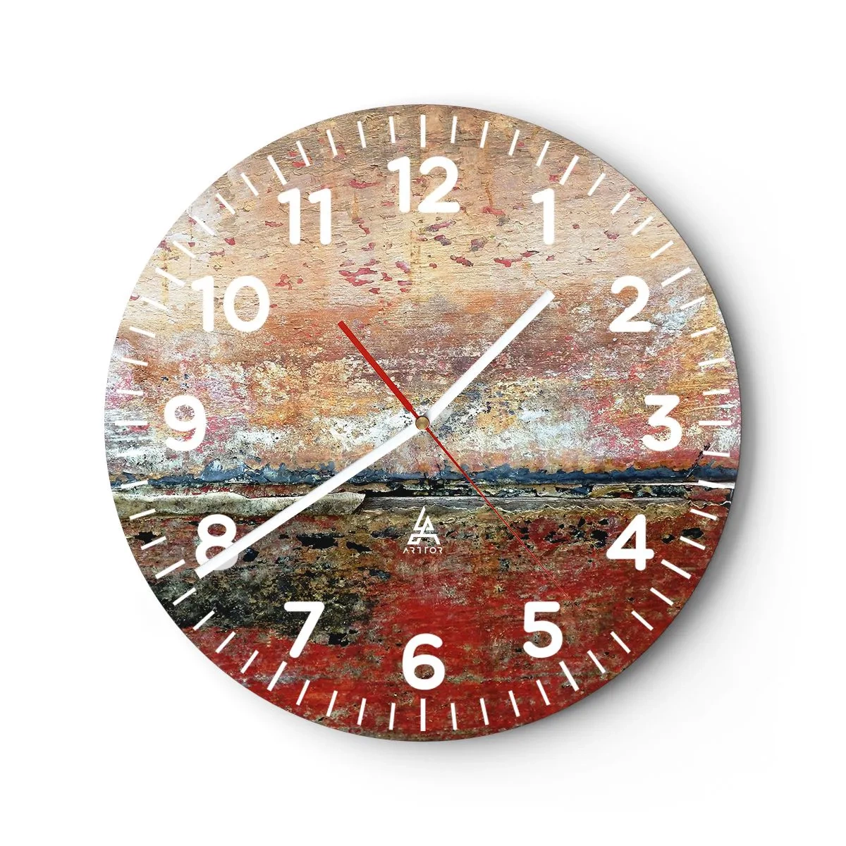 Reloj de pared - Reloj de vidrio - Tal vez sea el mar - 40x40 cm