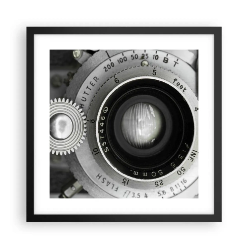 Póster en marco negro - Una historia de Hollywood - 40x40 cm