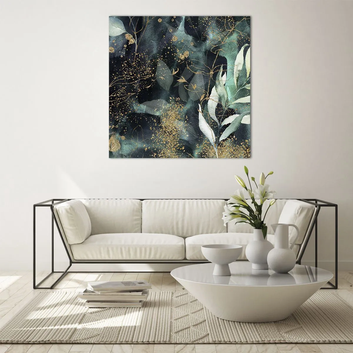 Cuadro sobre vidrio - Impresiones sobre Vidrio - Jardín encantado - 70x70 cm