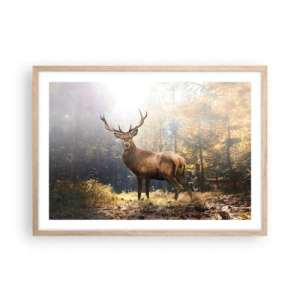 Póster en marco roble claro - Con toda la majestuosidad - 70x50 cm