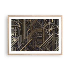 Póster en marco roble claro - Conceptos, ideas, planes - 70x50 cm