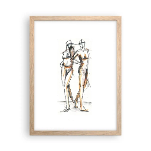 Póster en marco roble claro - Un estudio sobre el encanto - 30x40 cm
