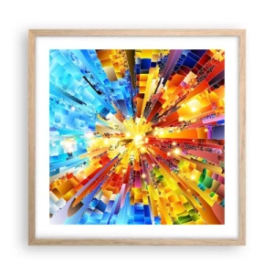 Póster en marco roble claro - In medias res - 50x50 cm