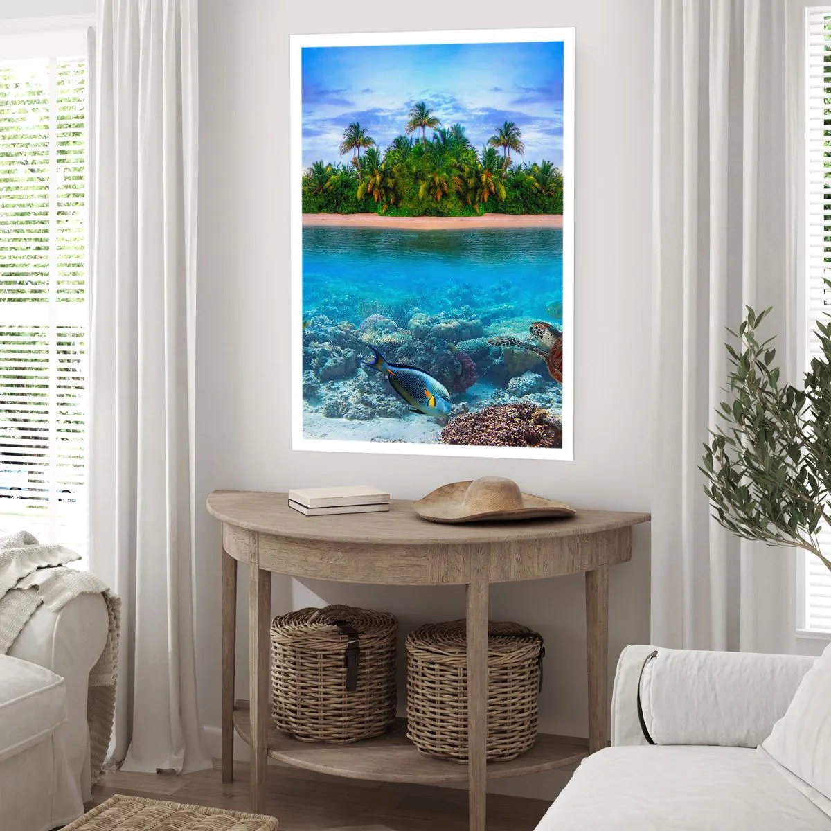 Póster - Una isla paradisíaca te invita - 30x40 cm