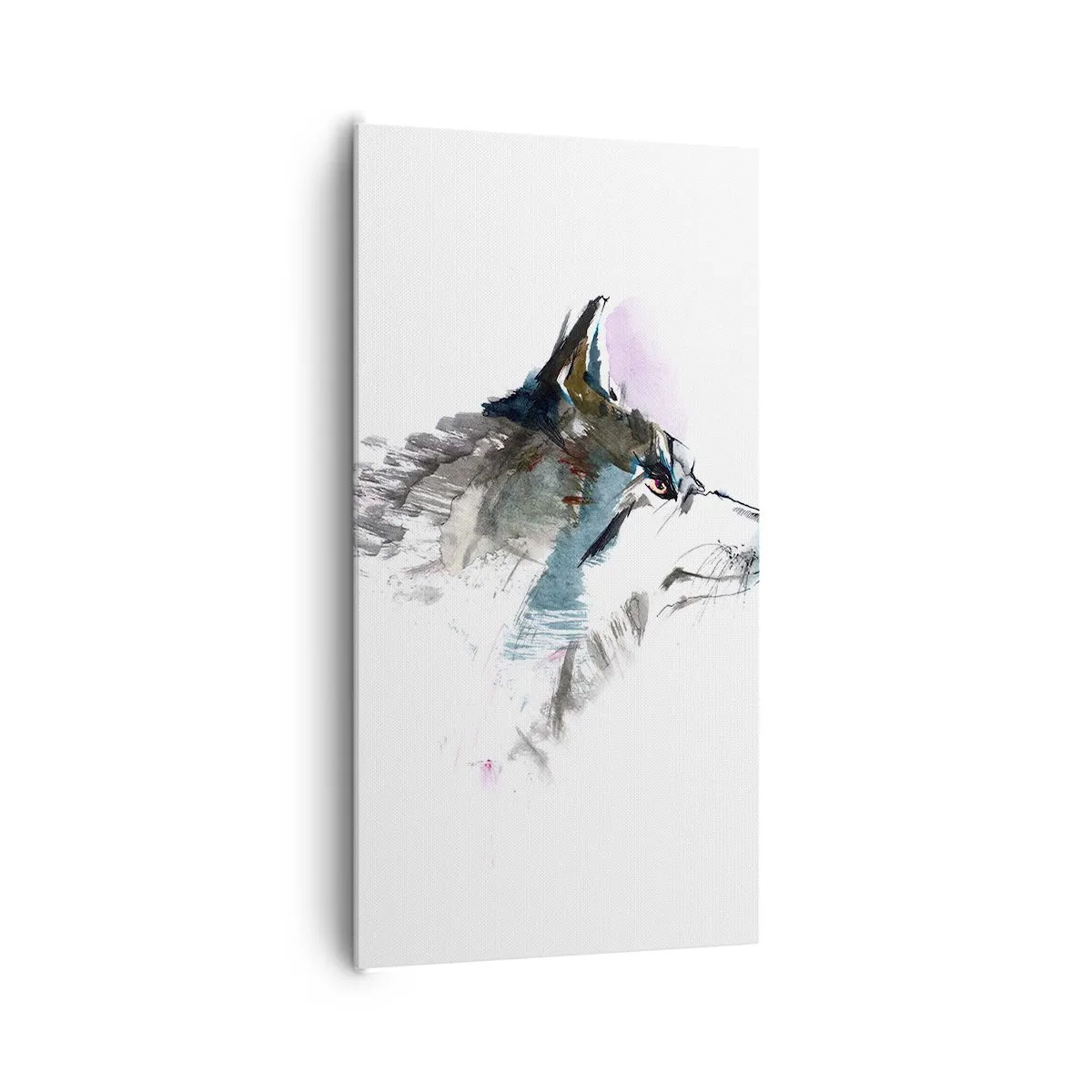 Cuadro sobre lienzo - Impresión de Imagen - Habla del lobo si lo ves - 65x120 cm