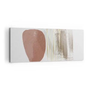 Cuadro sobre lienzo - Impresión de Imagen - Una columnata abstracta - 100x40 cm