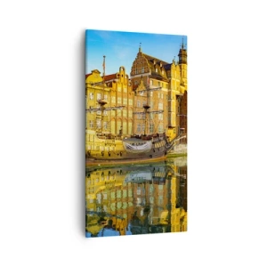 Cuadro sobre lienzo - Impresión de Imagen - Un espejo del pasado - 55x100 cm