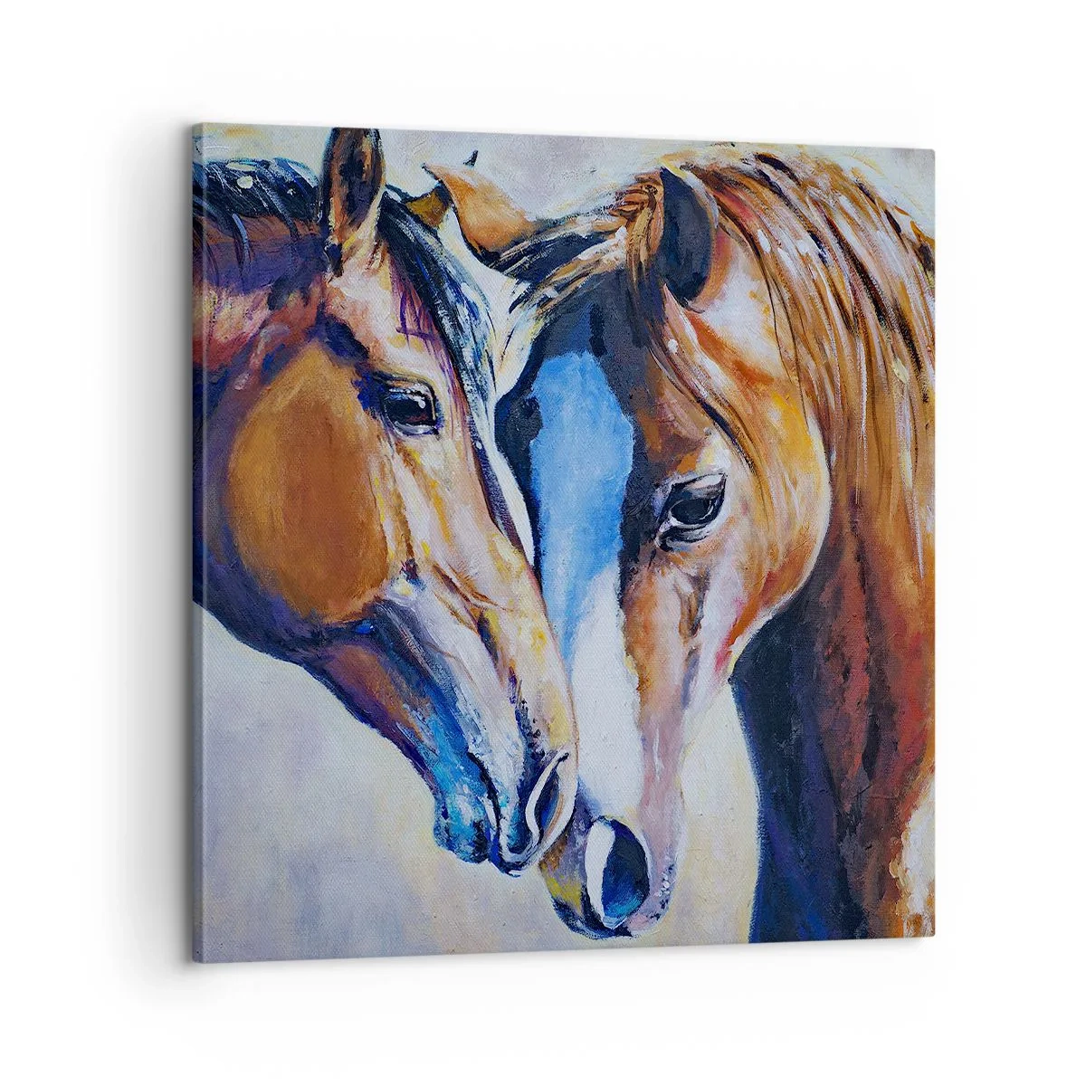 Cuadro sobre lienzo - Impresión de Imagen - ¿Esto es amistad? ¿Es amor? - 60x60 cm