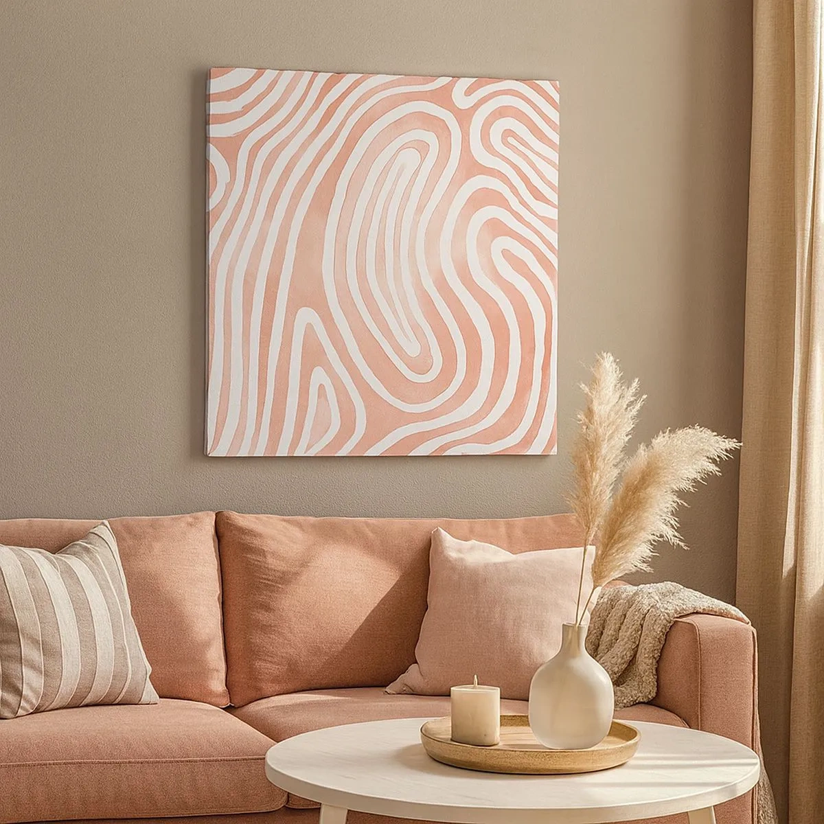 Cuadro sobre lienzo - Impresión de Imagen - En un laberinto de coral - 30x30 cm