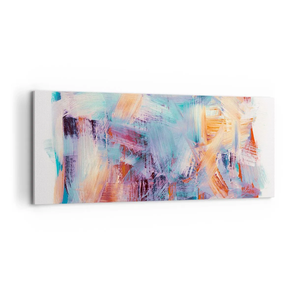 Cuadro sobre lienzo - Impresión de Imagen - Colorido desorden - 100x40 cm