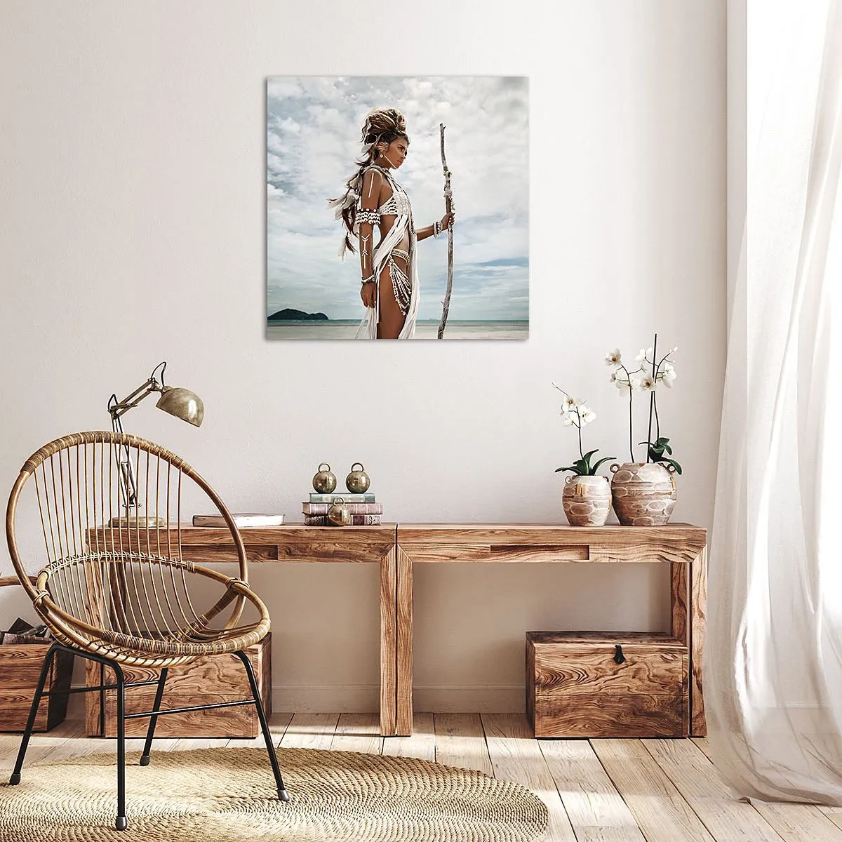 Cuadro sobre lienzo - Impresión de Imagen - Reina de los trópicos - 30x30 cm