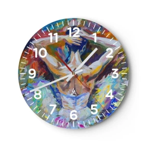 Reloj de pared - Reloj de vidrio - Podría ser cualquier cosa - 40x40 cm